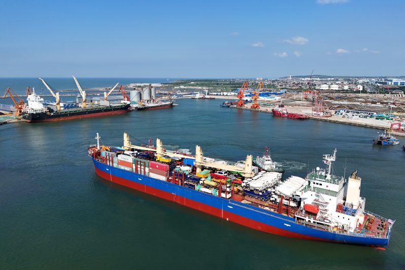 蓬萊港口岸開(kāi)通山東首條直通加勒比件雜貨航線(xiàn)（圖）